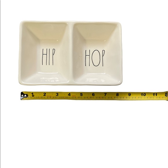 Rae Dunn 2-Compartment Dish - Picture 2 of 4